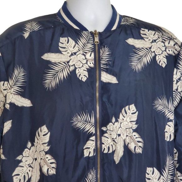 Sovereign Code Satin Nylon Full Zip Bomber Windbreaker Jacket Mens Large - Picture 5 of 16